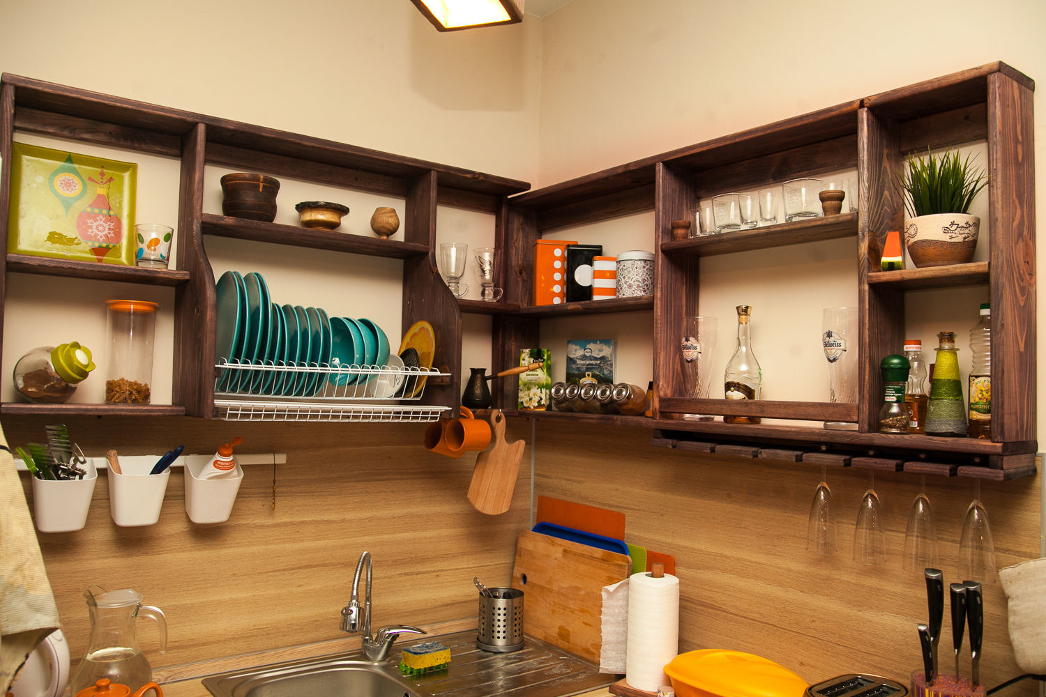 Открытые Шкафы На Кухне Дизайн Фото