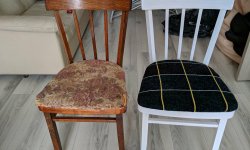 Как недорого и быстро обновить старый табурет или стул своими руками