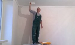 Как побелить потолок своими руками и стоимость квадратного метра