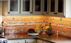 Плитка мозаика для кухни (обзор дизайнерских интерьерных решений)