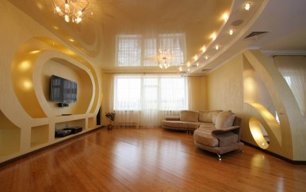 Дизайн и фото красивых потолков из гипсокартона в частном доме