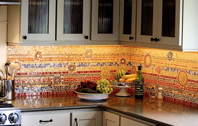 плитка мозаика для кухни