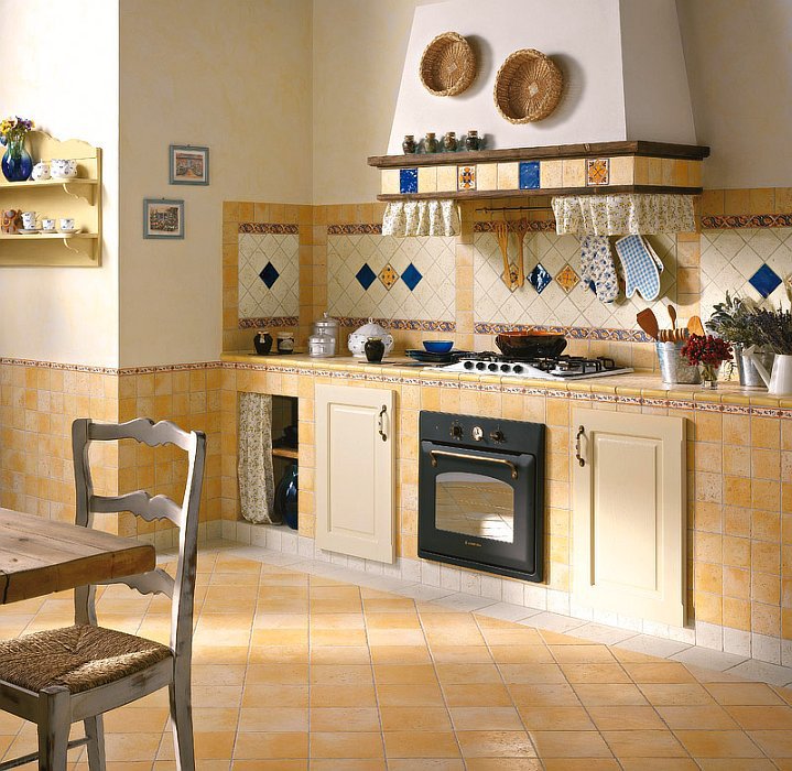 керамическая напольная плитка для кухни