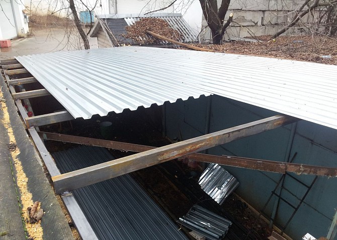 ремонт крыши гаража