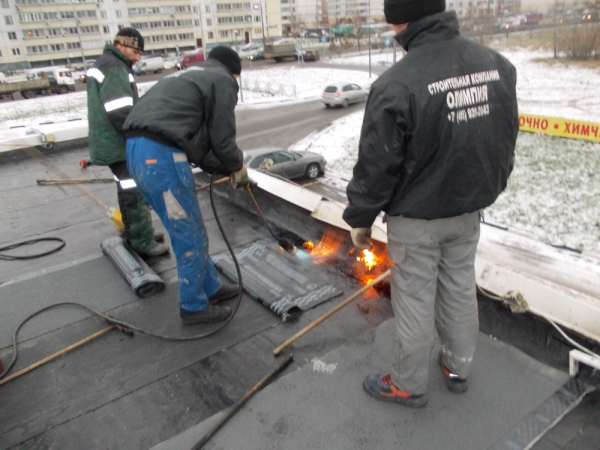 ремонт крыши гаража зимой