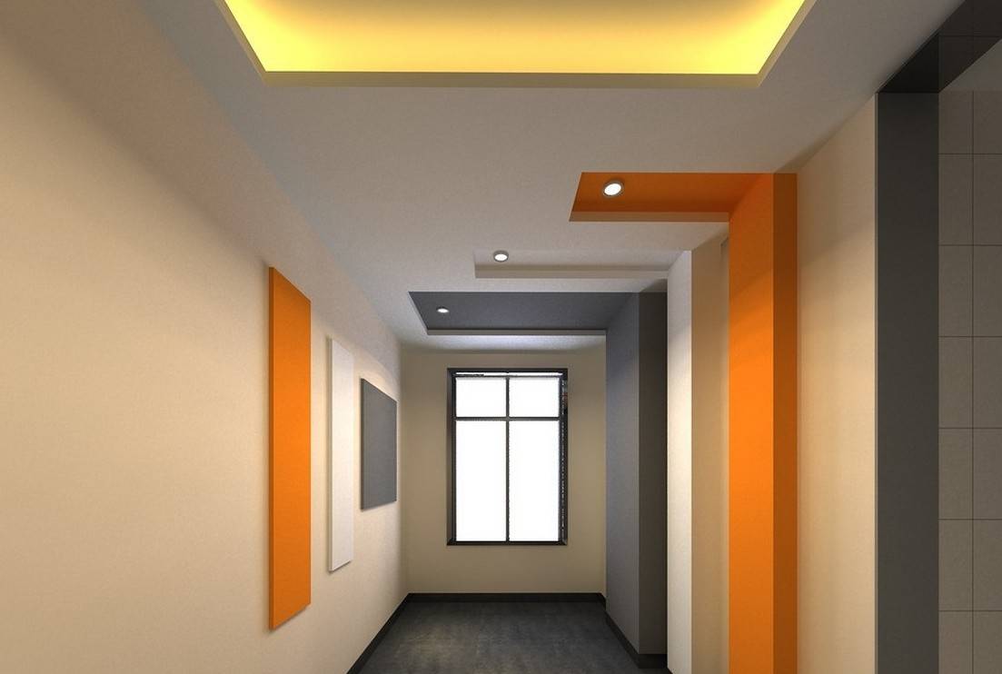 потолок из гипсокартона в коридоре
