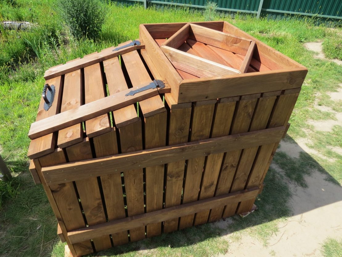 Изготовление компостного ящика на даче