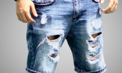изготовление мужских шорт из джинсов